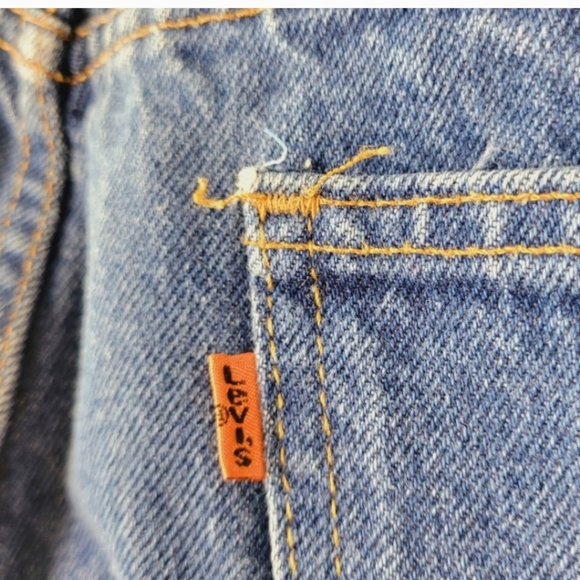 LEVI'S Jeans 517 VINTAGE RARE 80's ORANGE TAB Straight Leg Blue Size W38 L32 - Picture 5 of 13